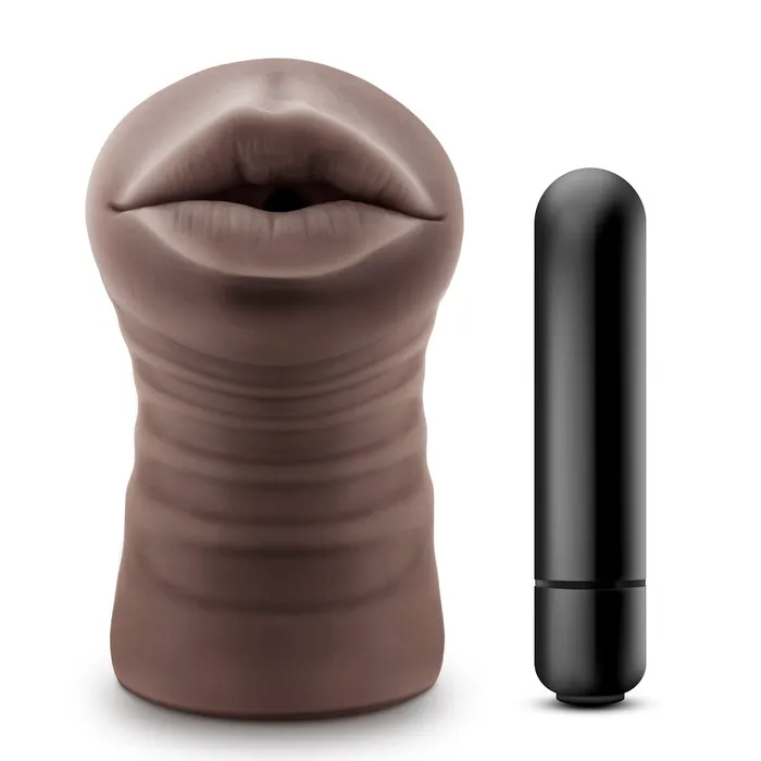 Blush Novelties Male Sex Toys Hot Chocolate Heather Vibrating Mouth Masturbator Blush Novelties Male Sex Toys Hot Chocolate Heather Vibrating Mouth Masturbator