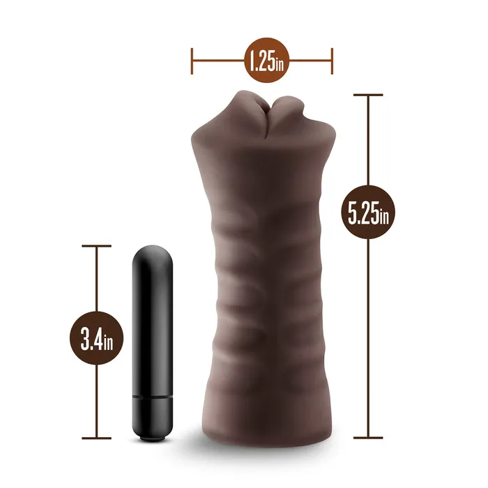 Blush Novelties Male Sex Toys Hot Chocolate Heather Vibrating Mouth Masturbator Blush Novelties Male Sex Toys Hot Chocolate Heather Vibrating Mouth Masturbator