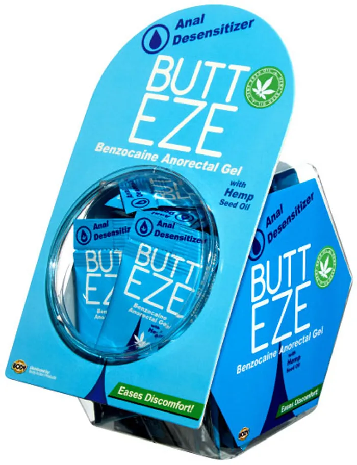 Butt Eze With Hemp Fish Bowl Display 50 Pc Body Action Male Sex Toys