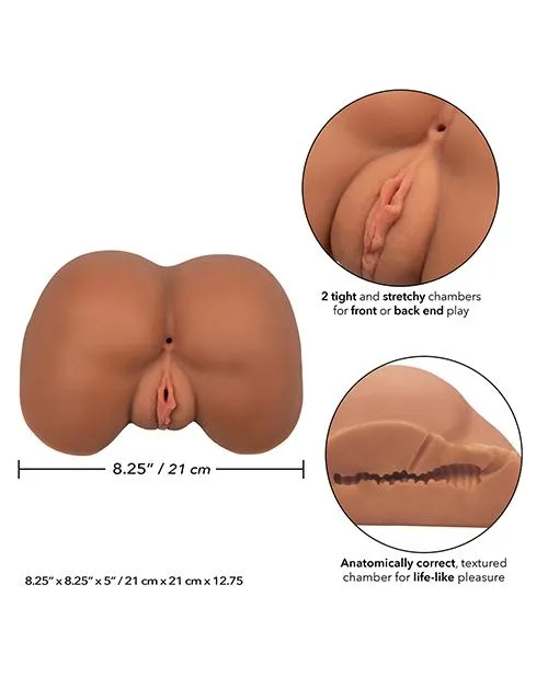 California Exotic Novelties Male Sex Toys Stroke It Lifesize Ass Brown