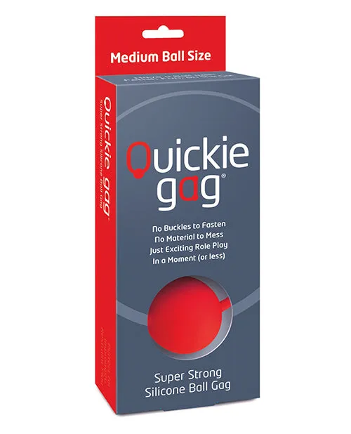 Creative Conceptions Quickie Ball Gag Medium Red Male Sex Toys