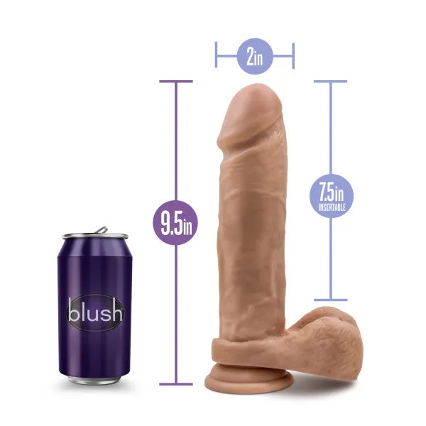 Dildos Blush Novelties Au Naturel 95 In Dildo W Suction Cup Mocha