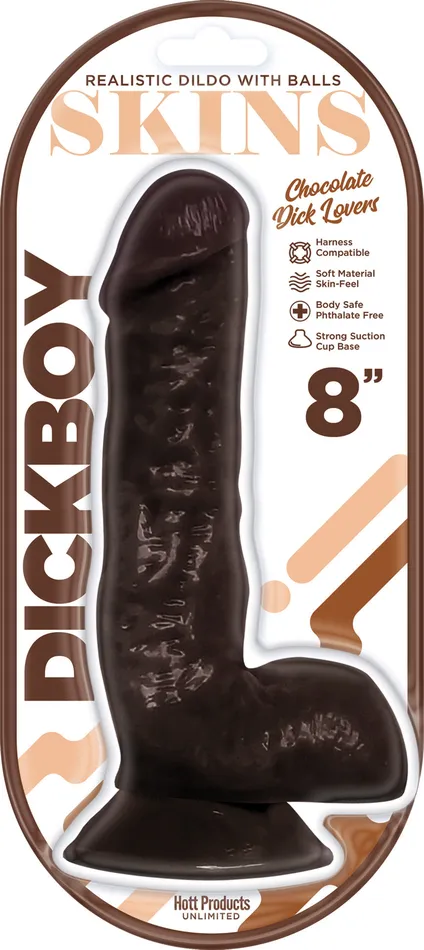 Dildos Hott Products Dickboy Skins Dildo With Balls 8 Inch Chocolate Dick Lover Dildos Hott Products Dickboy Skins Dildo With Balls 8 Inch Chocolate Dick Lover