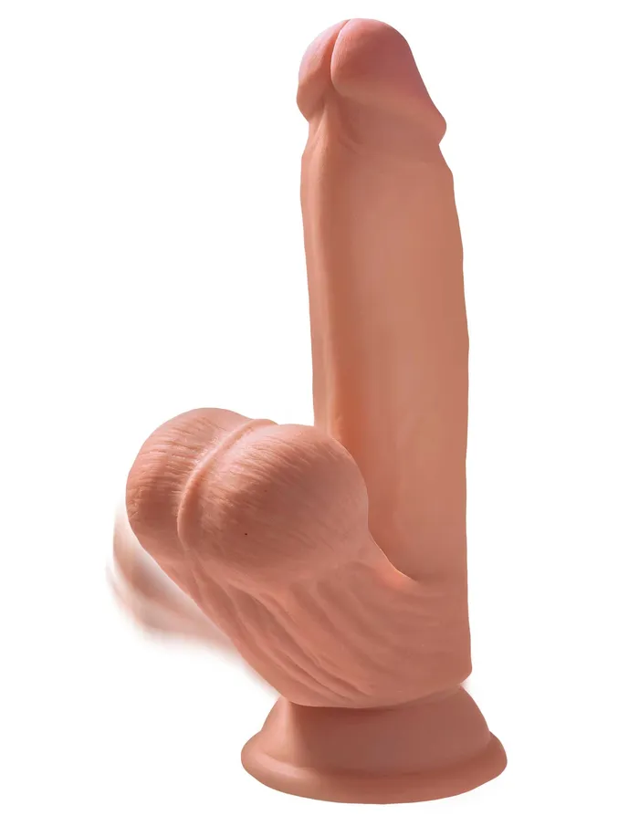 Dildos Pipedream 7 Inch Triple Density Cock With Swinging Balls Tan