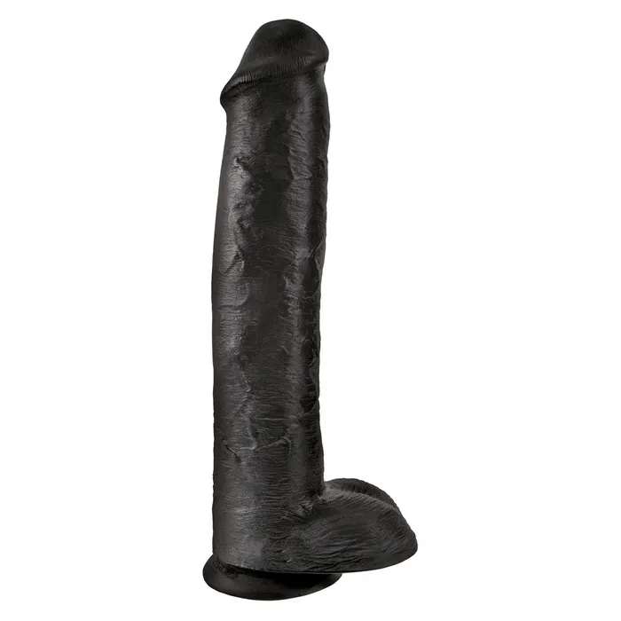 Dildos Pipedream King Cock 15 Inch Cock With Balls Black