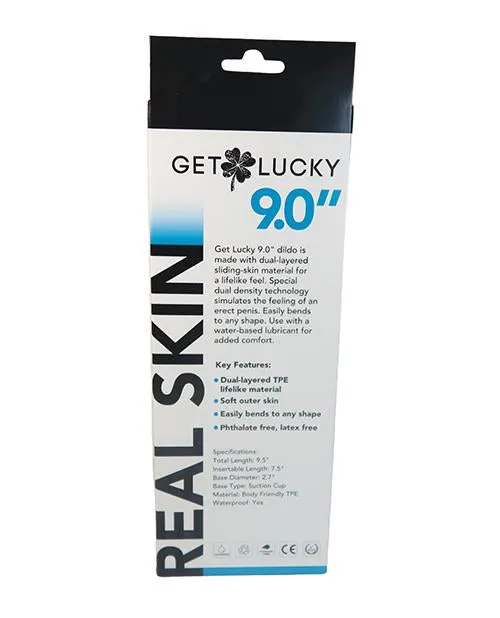 Dildos Shibari Get Lucky 9 Real Skin Light Brown Thank Me Now
