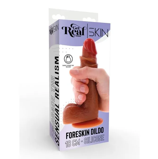 Dildos ToyJoy Get Real 7 Inch Silicone Sliding Foreskin Dildo ToyJoy Dildos ToyJoy Get Real 7 Inch Silicone Sliding Foreskin Dildo ToyJoy