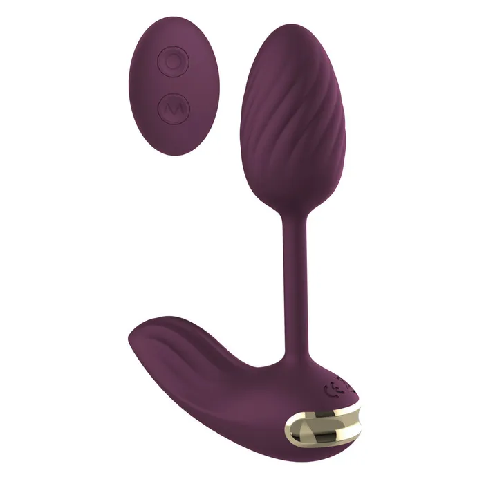Dream Toys Essentials Flexible Wearable Vibrating Egg Purple Vibrators