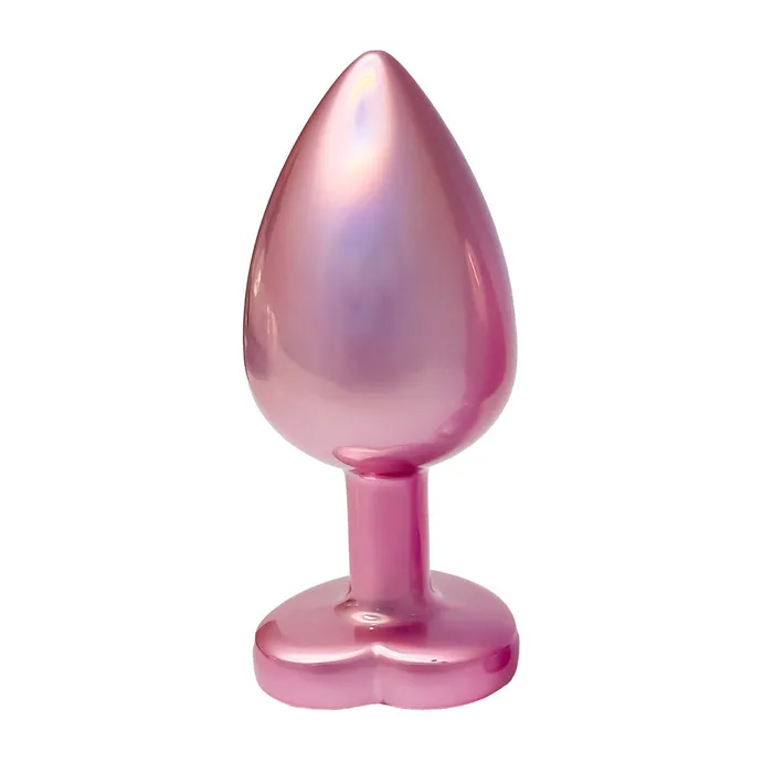 Dream Toys Gleaming Love Pearl Pink Metal Butt Plug Large Anal