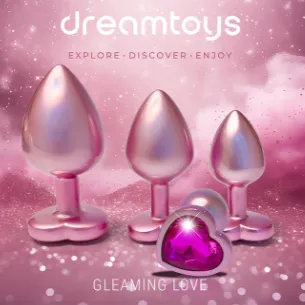 Dream Toys Gleaming Love Pearl Pink Metal Butt Plug Large Anal Dream Toys Gleaming Love Pearl Pink Metal Butt Plug Large Anal