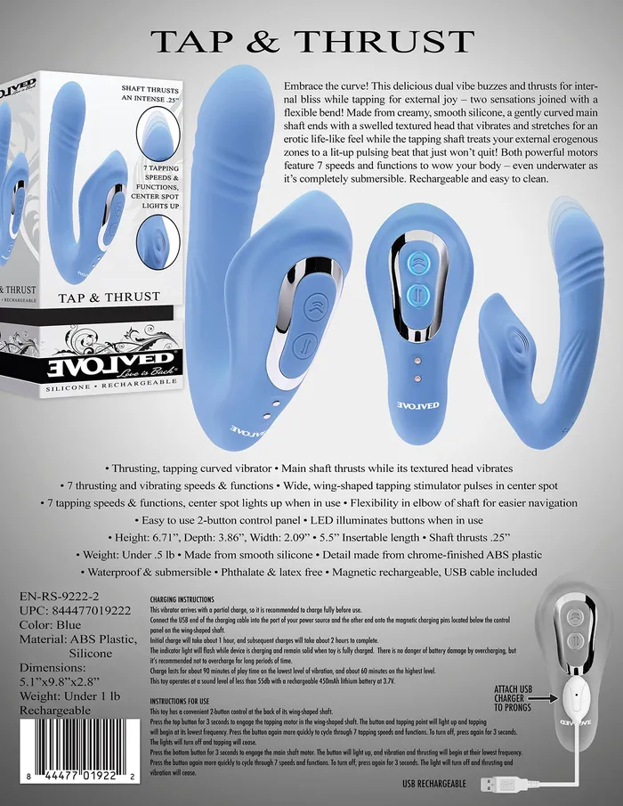 Evolved Novelties Vibrators Evolved Tap Thrust