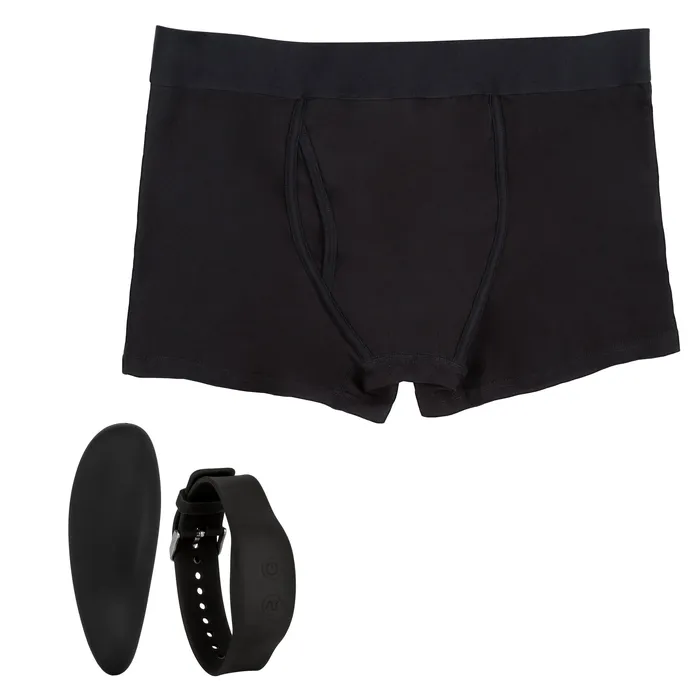 Female Sex Toys CalExotics Remote Control Boxer Brief Set Lxl