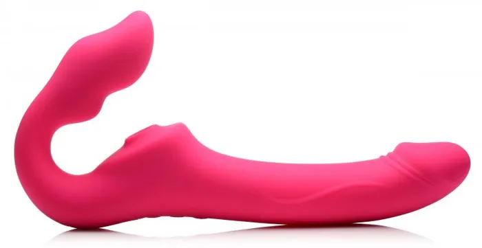 Female Sex Toys XR Brands Strap U Licking Vibrating Strapless Strapon W Remote