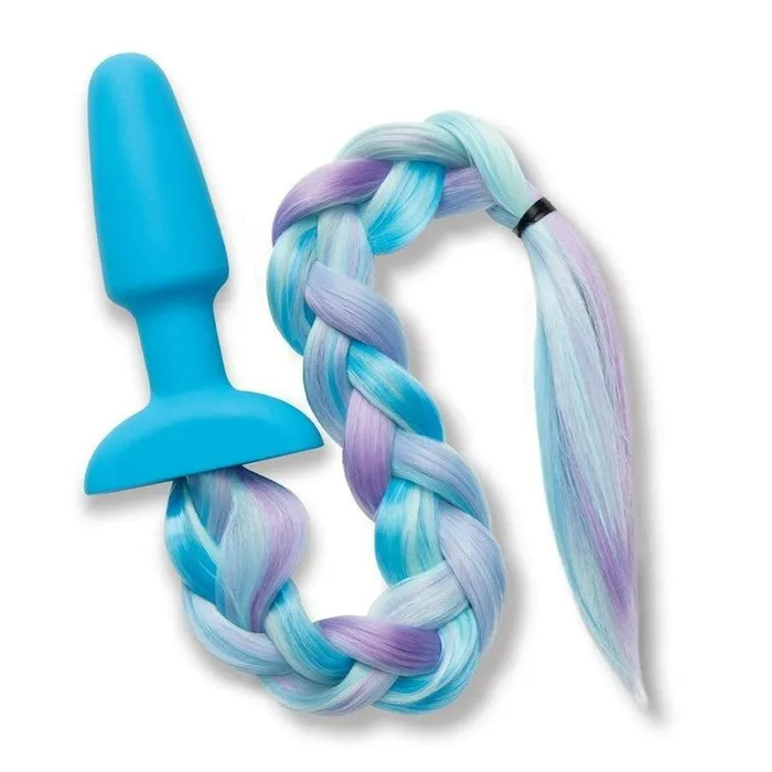 Furry Tales Silicone Unicorn Tail Butt Plug Blue Whipsmart Anal