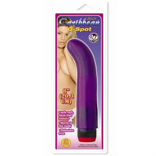 Golden Triangle Vibrators Jelly Caribbean 6 Purple GSpot