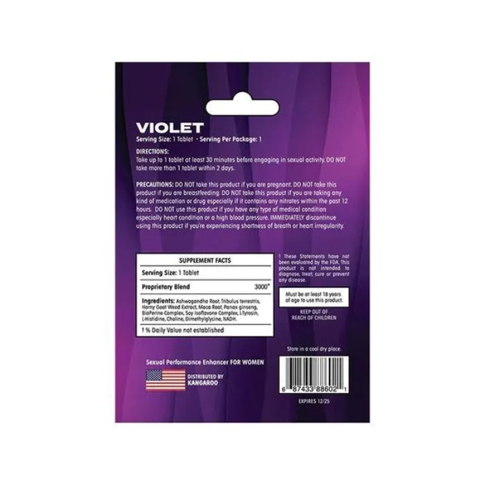 HOL Kangaroo For Her Ultra 3000 1 Pill Female Sex Toys HOL Kangaroo For Her Ultra 3000 1 Pill Female Sex Toys