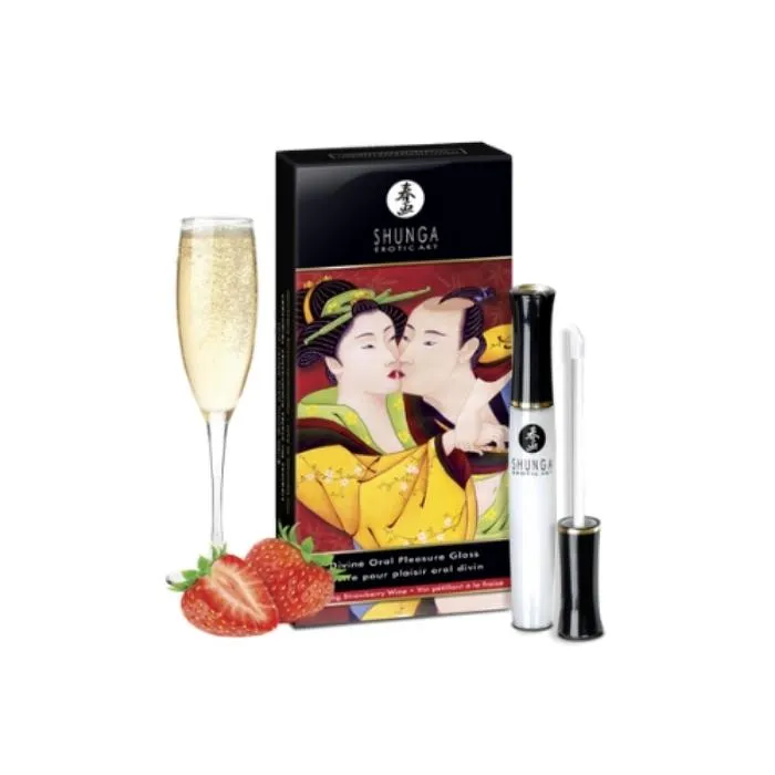 HOL Shunga Divine Lip Gloss Strawberry Wine10ml Vibrators
