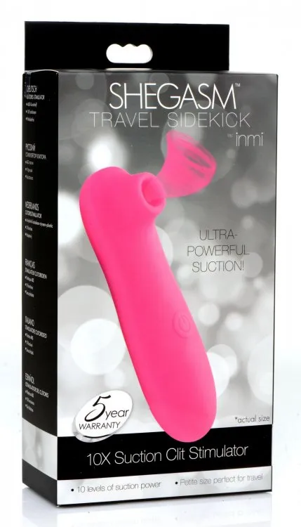 Inmi Shegasm Travel Sidekick 10x Suction Clit Stim XR Brands Female Sex Toys
