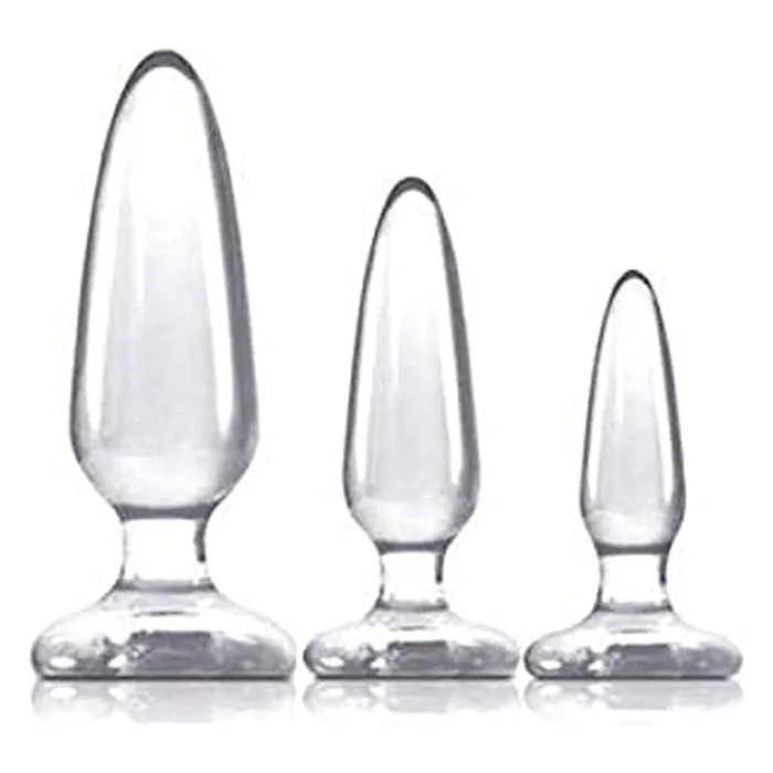 Jelly Rancher Trainer Anal Plug set of 3 Clear WIL Anal