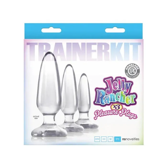 Jelly Rancher Trainer Anal Plug set of 3 Clear WIL Anal