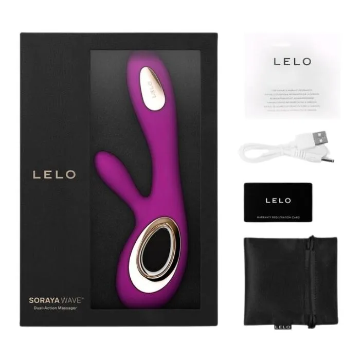 Lelo Vibrators Lelo Soraya Wave Vibrator Deep Rose