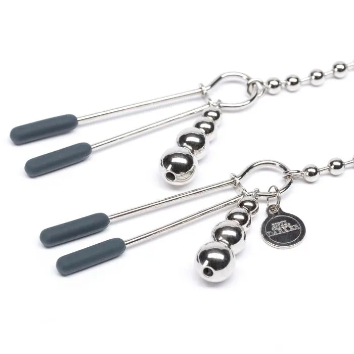 Love Honey Vibrators Fifty Shades Darker At My Mercy Beaded Chain Nipple Clamps