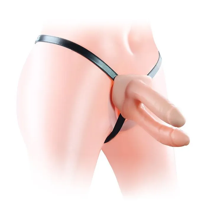 Lovetoy Female Sex Toys Lovetoy Unisex Hollow 6 Inch Double Penetration StrapOn Set