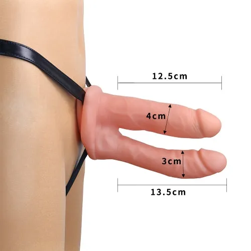 Lovetoy Female Sex Toys Lovetoy Unisex Hollow 6 Inch Double Penetration StrapOn Set Lovetoy Female Sex Toys Lovetoy Unisex Hollow 6 Inch Double Penetration StrapOn Set
