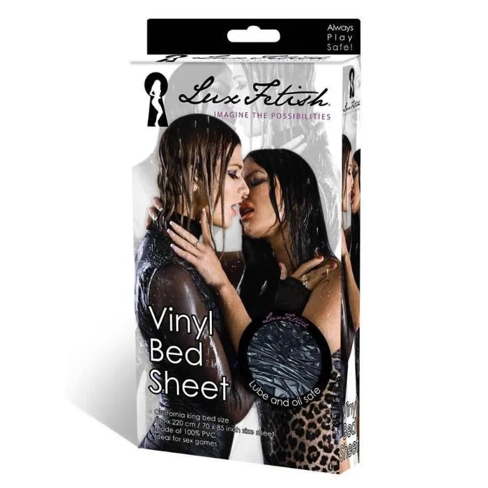 Lux Fetish Massage Sheet Bed Vinyl Black STR Couples