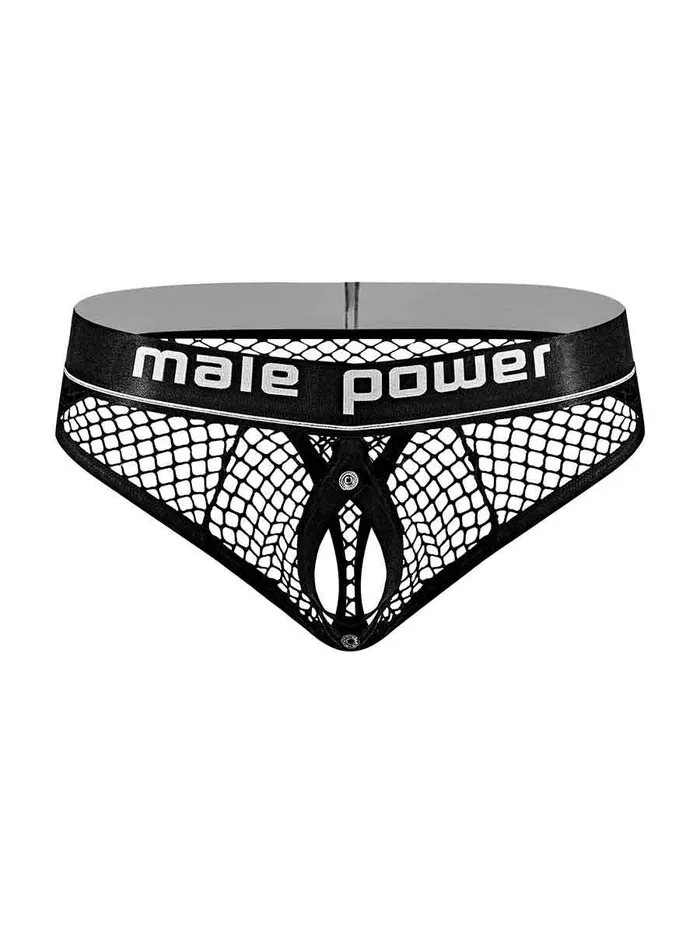 Male Power Cock Pit Net Cock Ring Thong S M Black Male Sex Toys