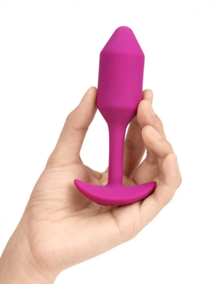 Male Sex Toys BVIBE Vibrating Snug Plug Medium Rose