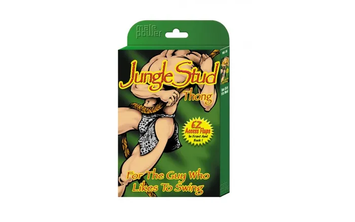 Male Sex Toys Not specified MALE POWER JUNGLE STUD THONG OS