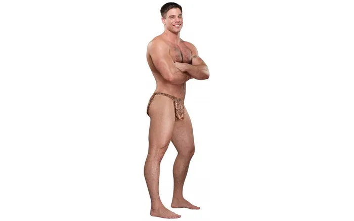 Male Sex Toys Not specified MALE POWER JUNGLE STUD THONG OS