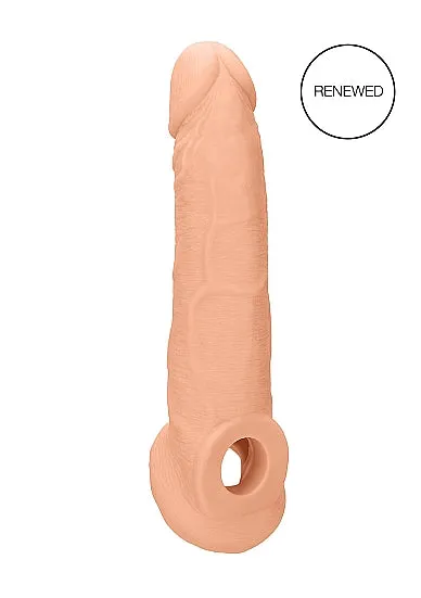 Male Sex Toys SHOTS AMERICA Realrock Penis Sleeve 9in Flesh