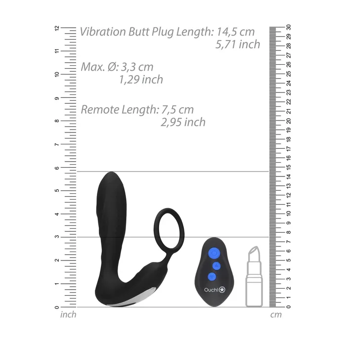 Male Sex Toys Shots Toys Ouch E Stimulation And Vibration Butt Plug And Cock Ring Male Sex Toys Shots Toys Ouch E Stimulation And Vibration Butt Plug And Cock Ring