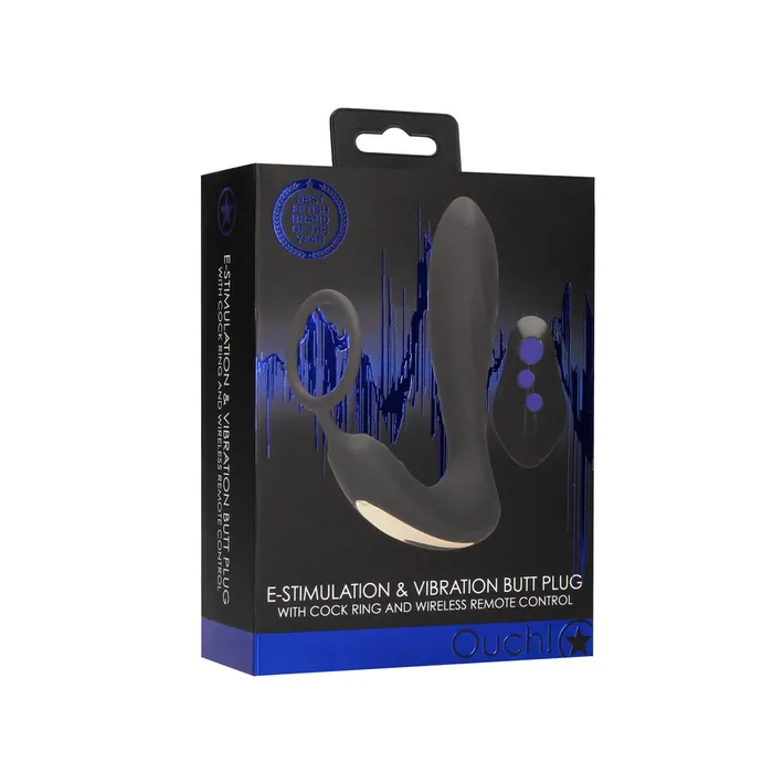 Male Sex Toys Shots Toys Ouch E Stimulation And Vibration Butt Plug And Cock Ring Male Sex Toys Shots Toys Ouch E Stimulation And Vibration Butt Plug And Cock Ring