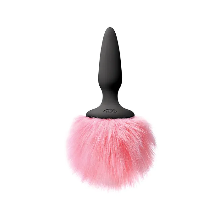 NS Novelties Anal Bunny Tails Mini Pink Fur Butt Plug