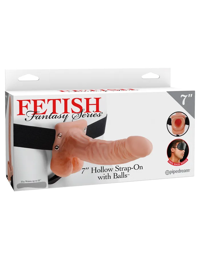 Pipedream Female Sex Toys Fetish Fantasy Series 7 Inch Hollow Strapon With Balls Flesh Pipedream Female Sex Toys Fetish Fantasy Series 7 Inch Hollow Strapon With Balls Flesh
