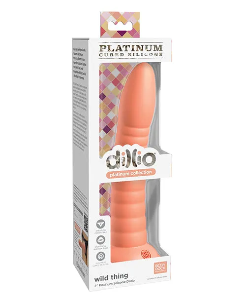 Pipedream Products Female Sex Toys Dillio Platinum 7in Wild Thing Peach