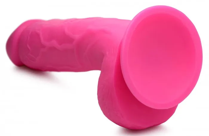Pop 825in Dildo W Balls Pink XR Brands Dildos