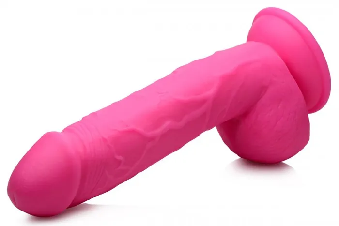 Pop 825in Dildo W Balls Pink XR Brands Dildos