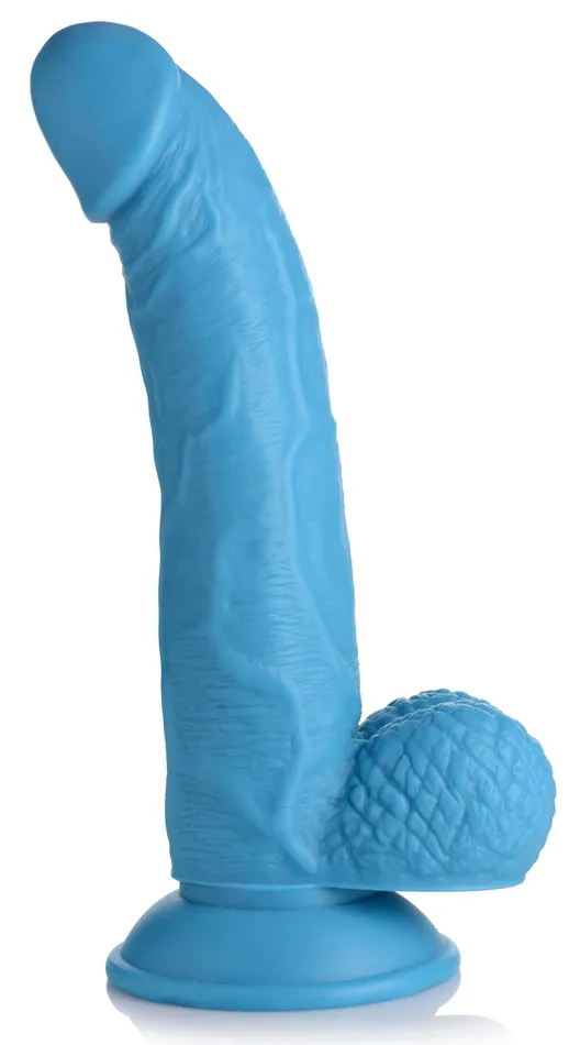 Pop Pecker 75 Inch Dildo With Balls Blue XR Brands Pop Peckers Dildos