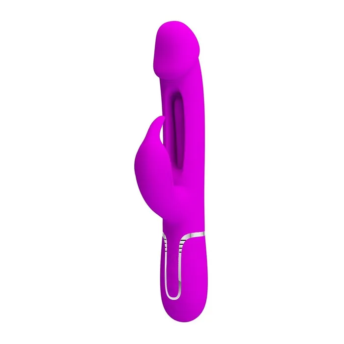 Pretty Love Vibrators Pretty Love Kampas 3In1 Licking Rabbit Vibrator Purple
