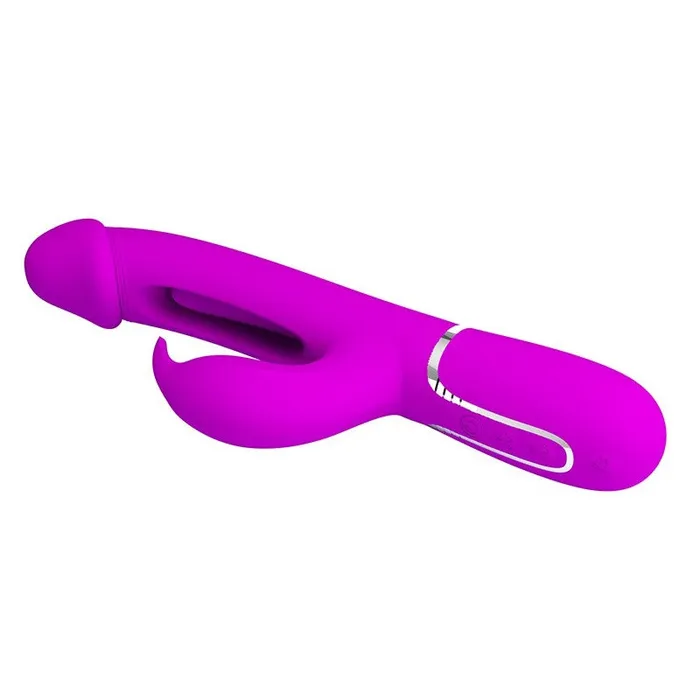 Pretty Love Vibrators Pretty Love Kampas 3In1 Licking Rabbit Vibrator Purple Pretty Love Vibrators Pretty Love Kampas 3In1 Licking Rabbit Vibrator Purple