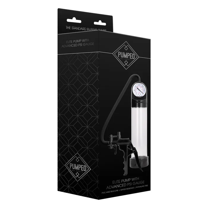 Pumped Elite Pump With Advanced PSI Gauge Shots Toys Male Sex Toys Pumped Elite Pump With Advanced PSI Gauge Shots Toys Male Sex Toys