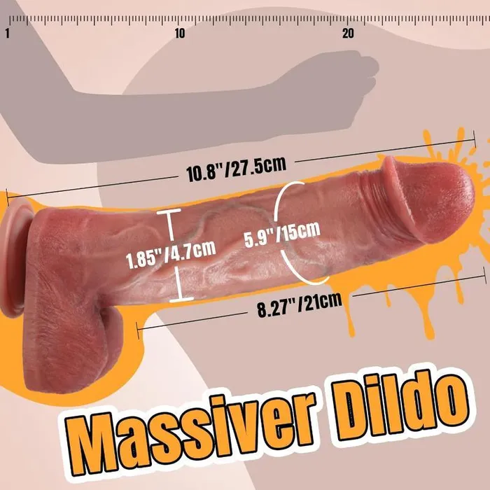 Realistischer XXL Dildo Mit Starkem Saugnapf Analdildo xeoxhoneyde Dildos
