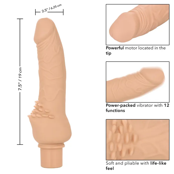 Rechargeable Power Stud Cliterrific in Ivory California Exotic Novelties Female Sex Toys
