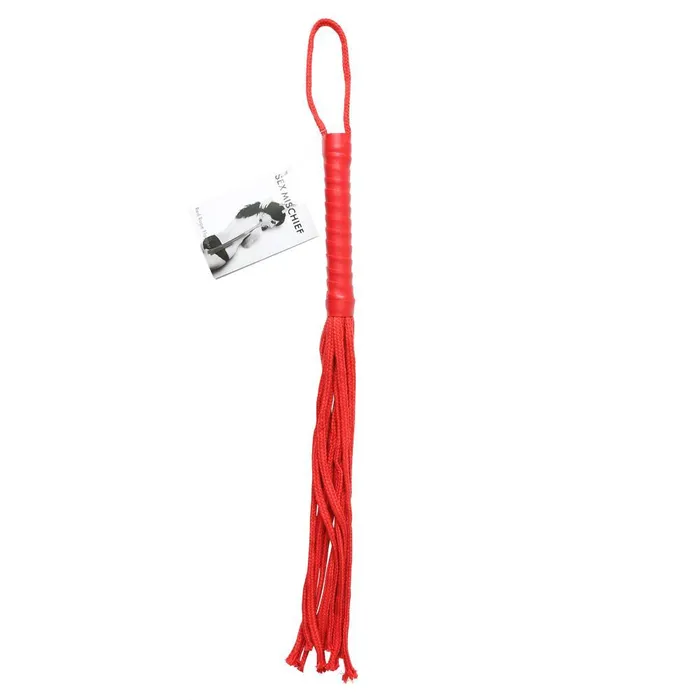 Sex Mischief Red Rope Flogger Sport Sheets Vibrators