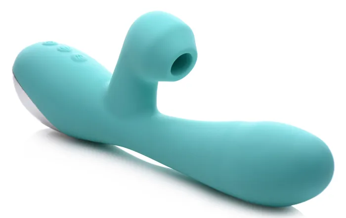Shegasm 5 Star 7x Suction Come Hither Silicone Rabbit Teal Sale Vibrators
