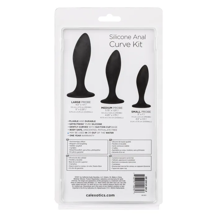 Silicone Curve Anal Kit California Exotic Novelties Anal